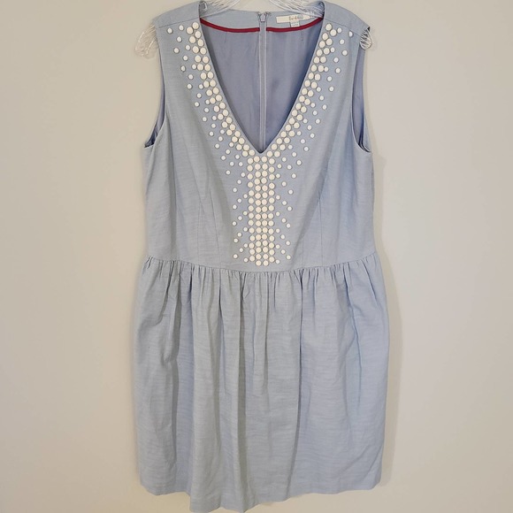 Boden Dresses & Skirts - BODEN Beaded Fit & Flare Cotton Dress